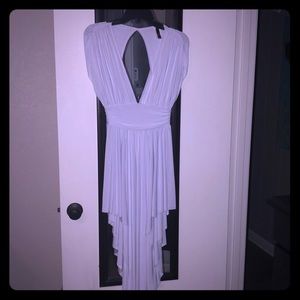 Sexy white dress with short sides
